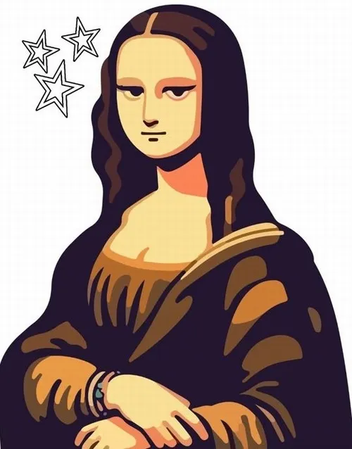 Hình troll Mona Lisa đang ráng tỏ ra bình tĩnh