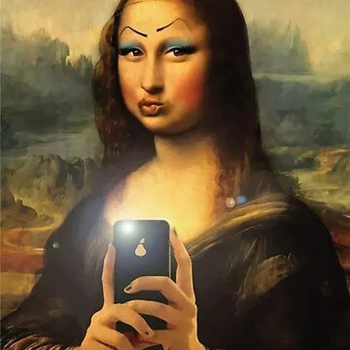 Ảnh vui Mona Lisa cố tỏ ra bình thản