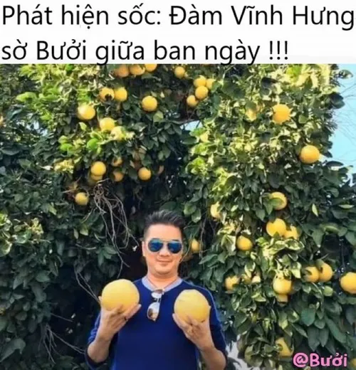 Meme ông hoàng phòng trà giơ tay kiểu “tao nói rồi mà”.