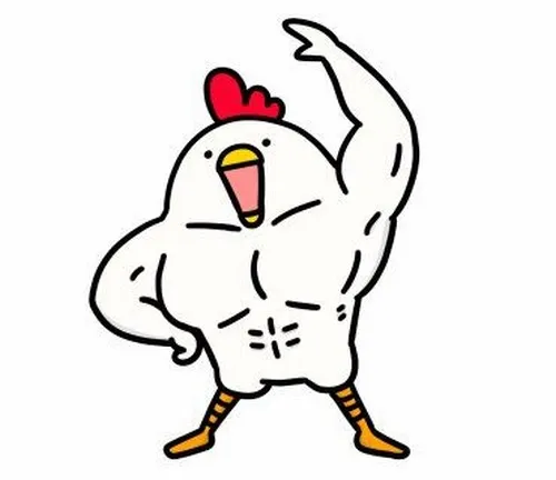 Hình troll gà lực lưỡng vạm vỡ