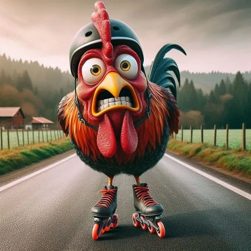 Khoảnh khắc gà nhìn gió thổi mà tưởng ai gọi