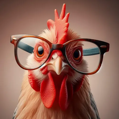 Meme gà trống khoe mào đỏ cực lố