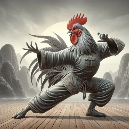 Ảnh chế gà đang bay mà bị dọa hết hồn