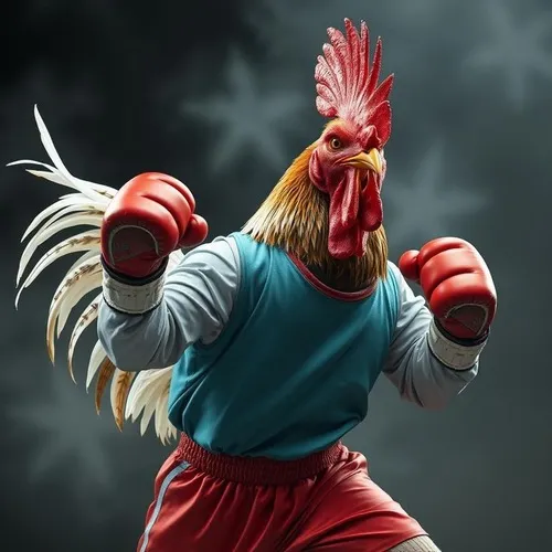 Hình troll gà đứng cạnh vịt mà cay cú