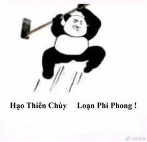 Meme chế chữ Hạo Thiên Chùy Loạn Phi Phong