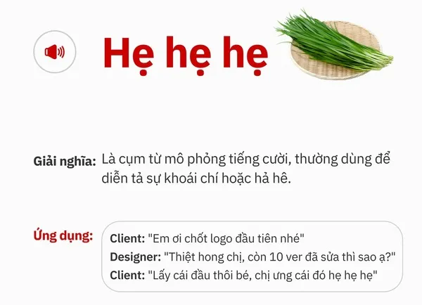 Hẹ hẹ hẹ là cụm từ mô phỏng tiếng cười, thường diễn tả sự khoái chí, hả hê Hẹ hẹ hẹ là cụm từ mô phỏng tiếng cười, thường diễn tả sự khoái chí, hả hê