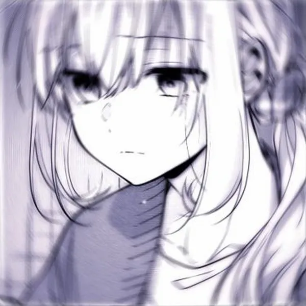 Ảnh cá nhân cô gái thất tình, gương mặt khẽ