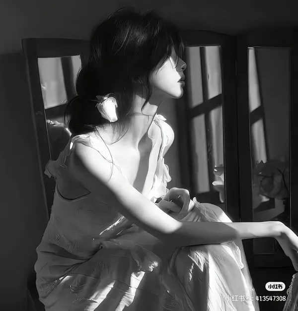 Ảnh cá nhân Pinterest ảnh đen trắng bé gái nhẹ buồn