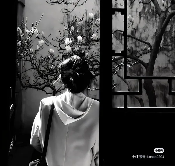 Ảnh cá nhân Pinterest ảnh đen trắng cô nhỏ buồn dịu