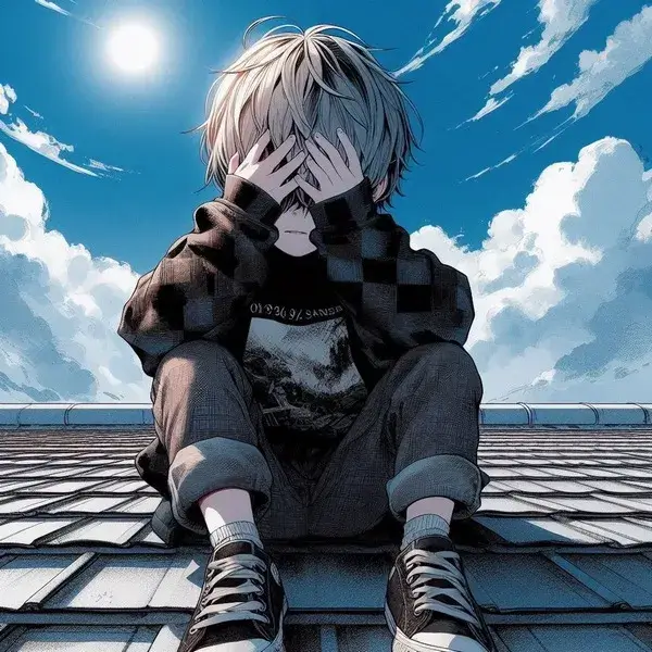 Avatar anime buồn vibe trăng mờ tím