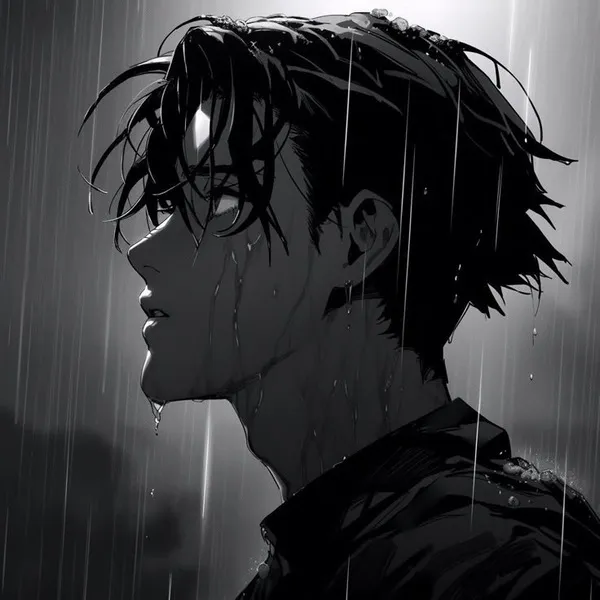 Ảnh avatar anime trầm tư đôi mắt sâu