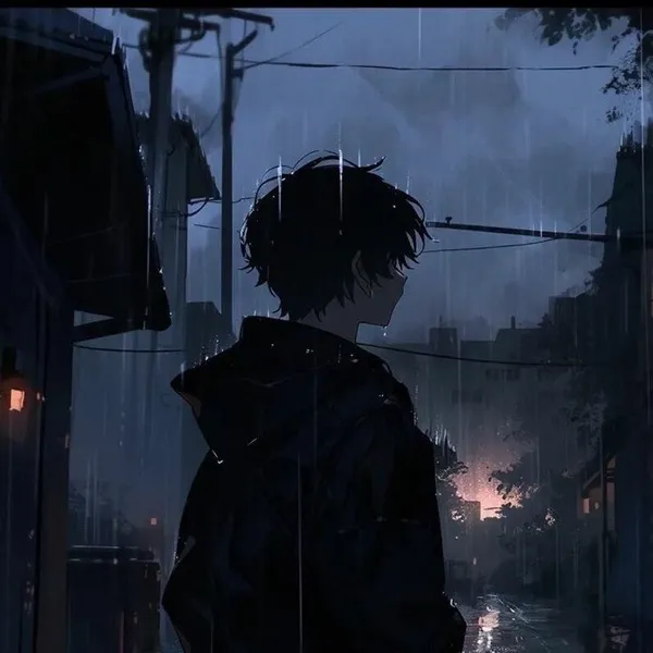 Avatar anime buồn đôi mắt chứa nỗi sầu