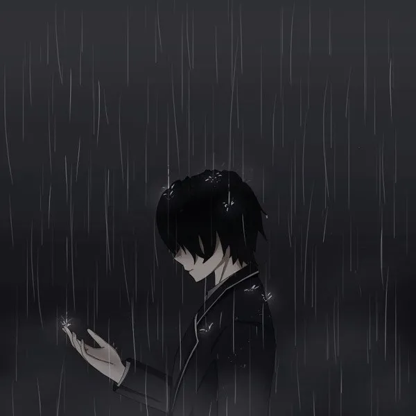 Ảnh avatar anime buồn khói thuốc bay