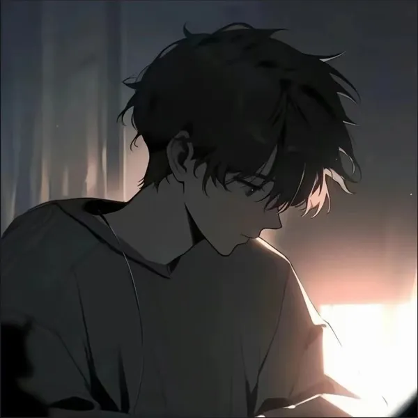 Hình đại diện anime cô đơn gió lay áo