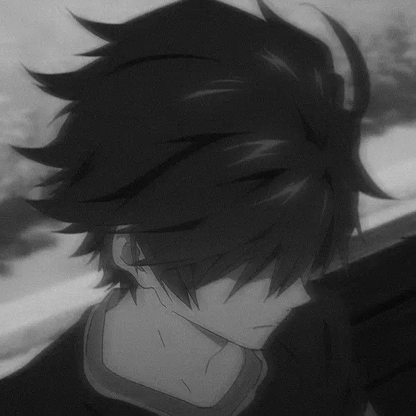 Ảnh anime chàng trai trầm tư giữa hoàng hôn