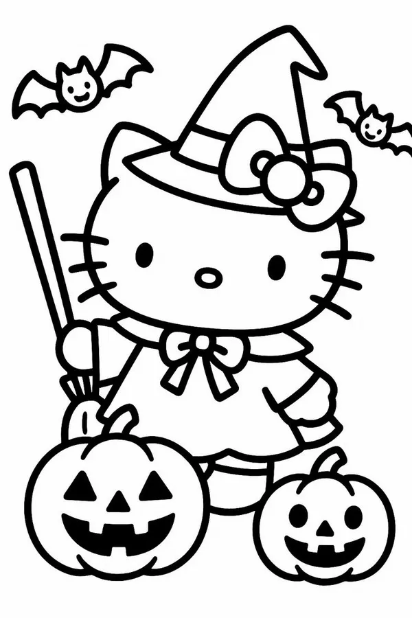 Trang tập tô Hello Kitty cười rạng rỡ giữa trời