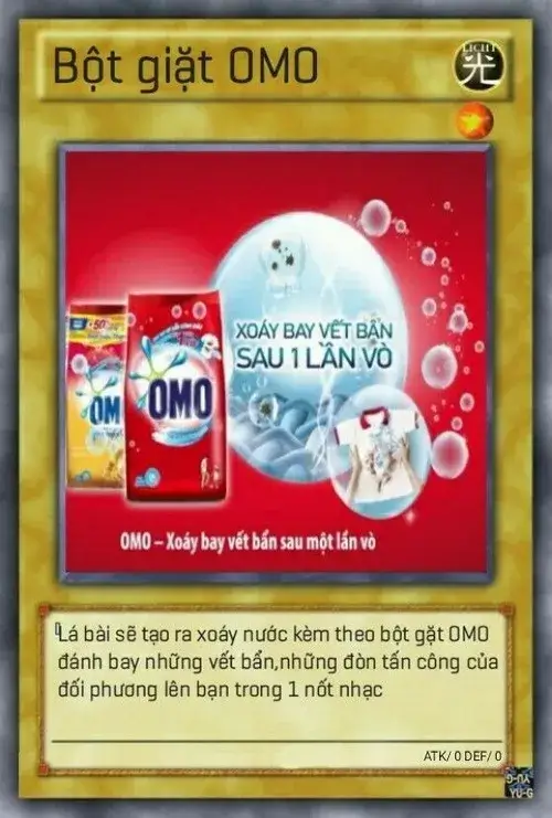 Meme hài thẻ bài bột giặt ô mô