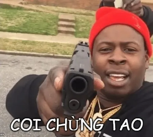 Hình troll coi chừng tao, vibe “đừng giỡn mặt tui”.