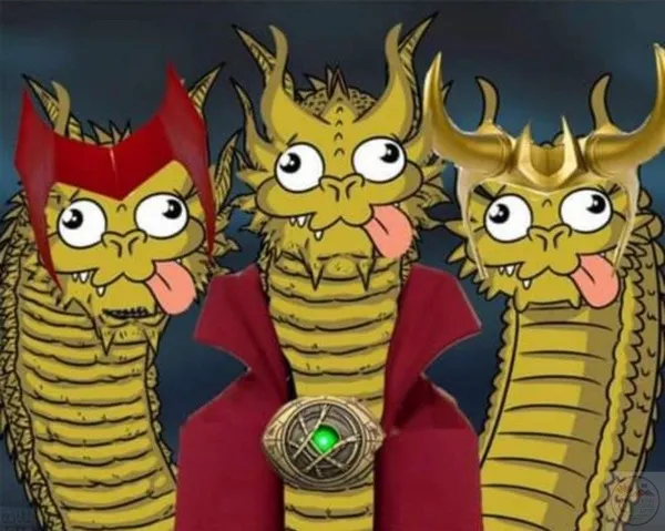 1 Meme 3 con rồng và biểu tượng của sự “không cùng đẳng cấp”