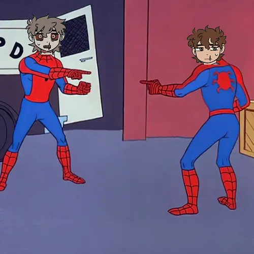 12 Ảnh chế Spider-Man nhìn nhau gây cười.