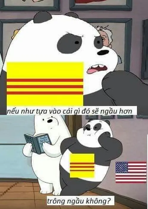 18 Hình troll lá cờ vàng ba sọc đỏ gây tranh luận sôi nổi
