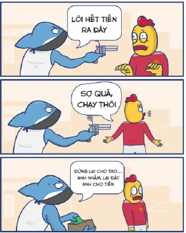 Meme hài MU thua mà vẫn ngẩng cao đầu