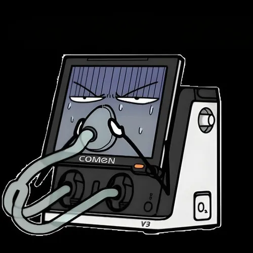 Ảnh vui thở oxy kiểu hết pin luôn