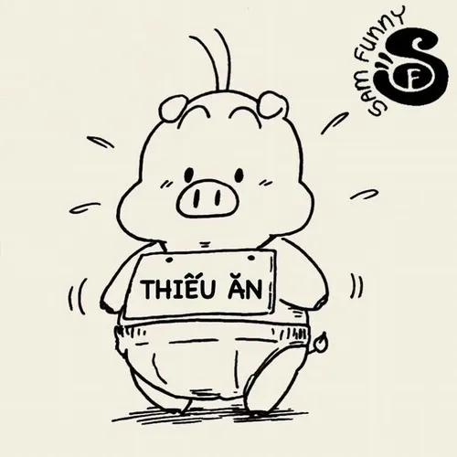 Meme heo thiếu ăn