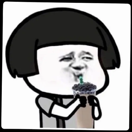 Meme gấu trúc uống trà sữa