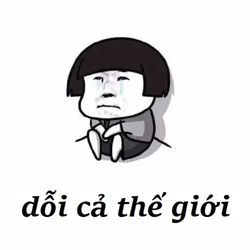 Ảnh chế giận dỗi kiểu người yêu vu vơ