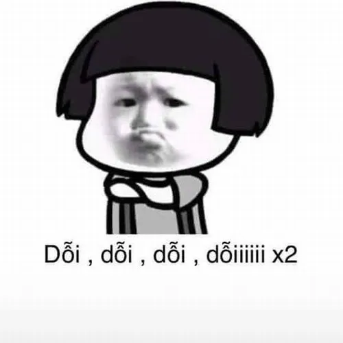 Meme bĩu môi troll crush cực bá đạo