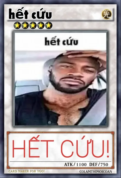 Ảnh chế lá bài hết cứu siêu lan tỏa