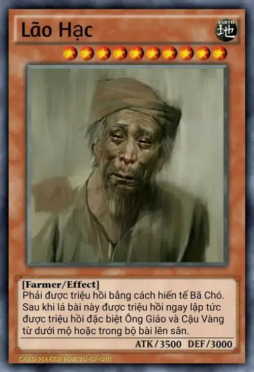 Meme chế thẻ bài lão Hạc
