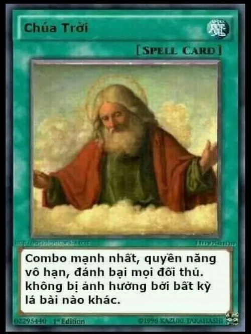 Hình chế lá bài chúa trời khiến ai bật