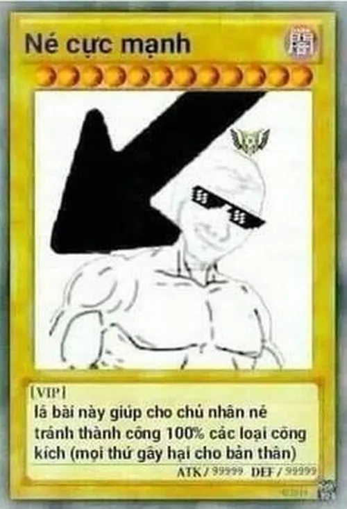 Meme lá bài né đòn hợp trend hiện tại