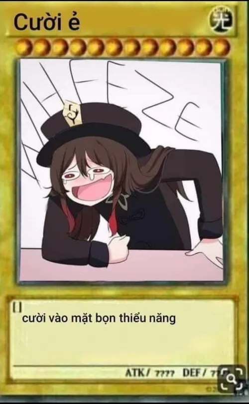 Ảnh chế lá bài cười ẻ cực kì duyên