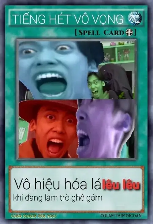 Hình vui lá bài tiếng hét vô vọng