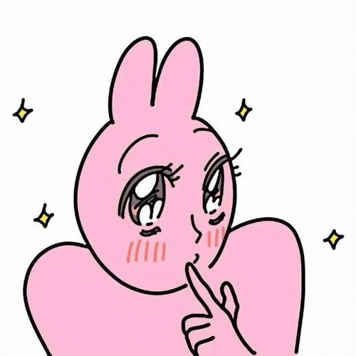 Meme chú thỏ hồng mắc cỡ