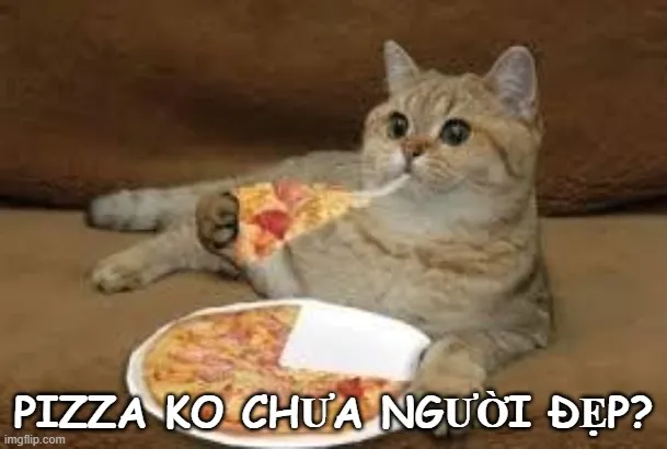 Meme Pizza không người đẹp dễ thương hết nấc