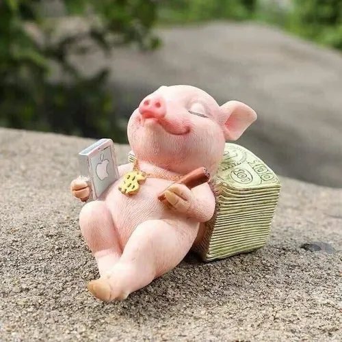 Meme con heo nằm phè ra giữa giờ làm