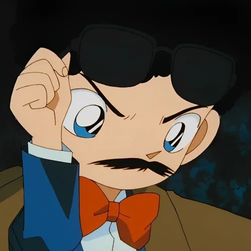 Meme Conan ánh mắt lặng im như bóc phốt