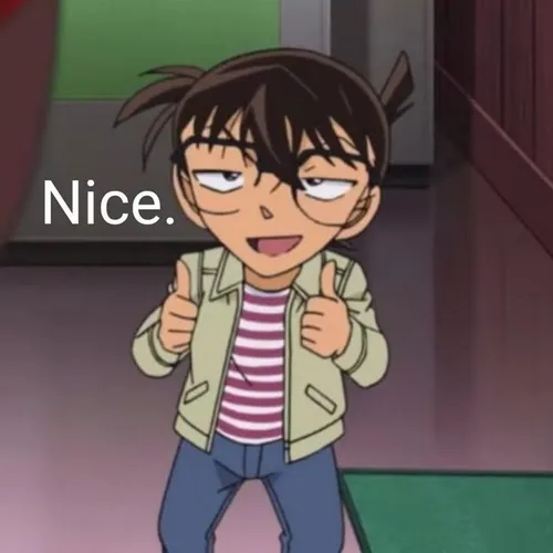 Hình troll Conan chống tay suy tư hack não