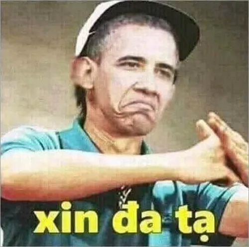 Meme hài xin đa tạ từ Obama