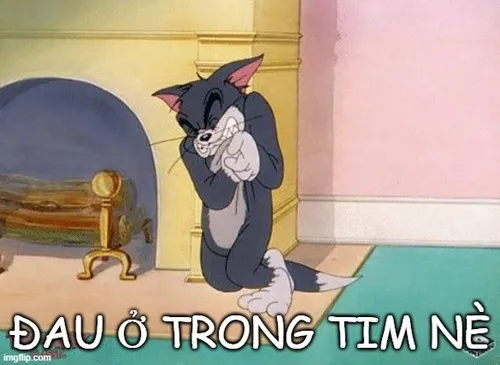 Meme buồn gương mặt chỉ tim, lan TikTok nhanh.