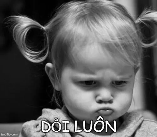 Ảnh hài dỗi kiểu “tôi không thèm nói đâu”