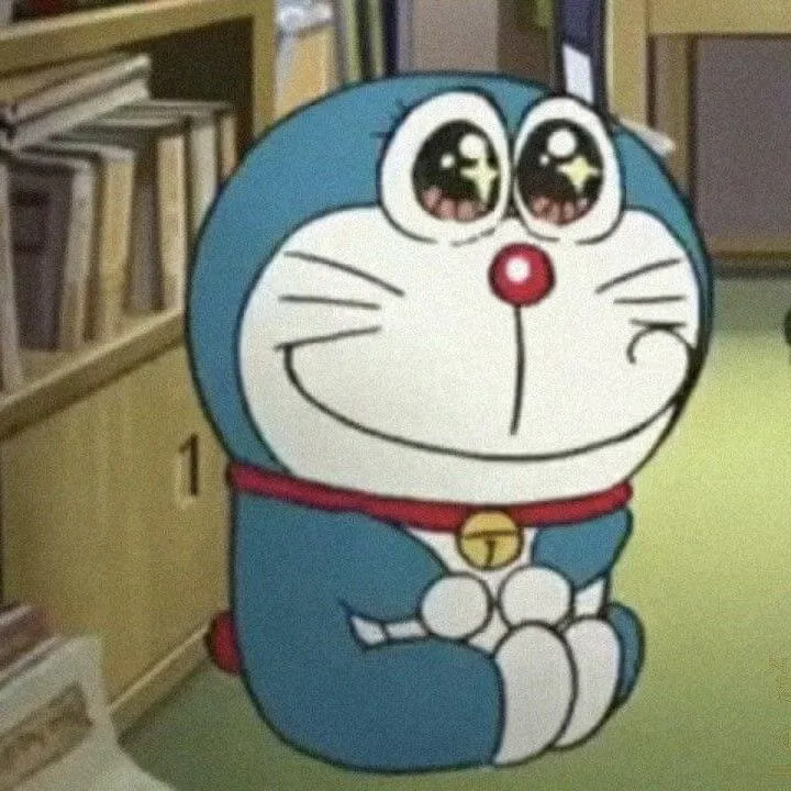 Ảnh chế Doremon mặt ngơ ngác hài hước