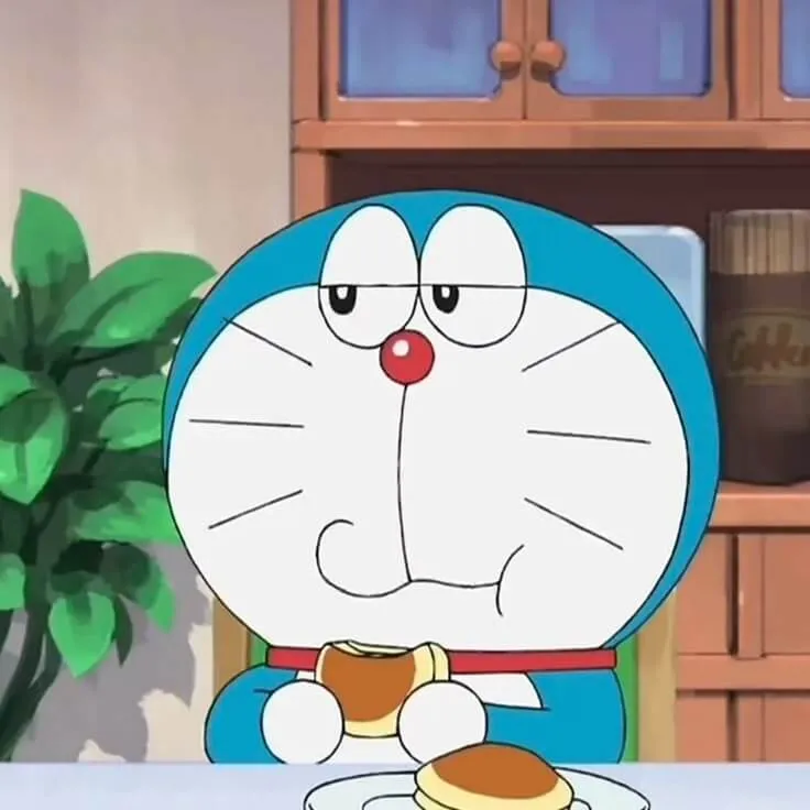Meme Doraemon vẻ mặt nghi ngờ hài