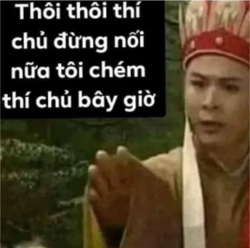 Meme Đường Tăng kiểu giả vờ bình tĩnh