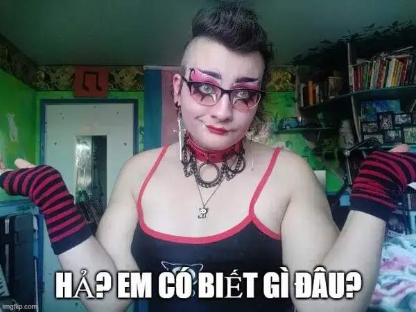 Ảnh hài ánh mắt vô tội troll bạn bè