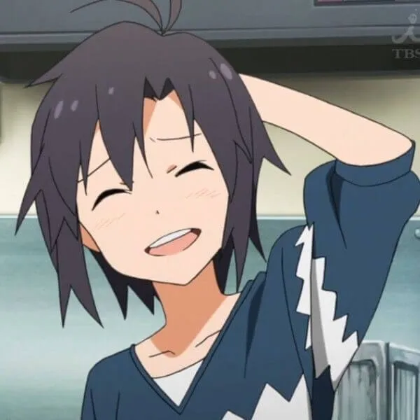 Meme chế gãi đầu cười mỉm